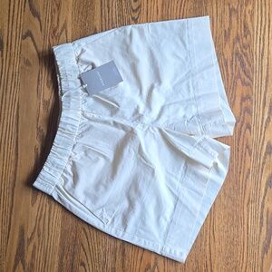NWT Everlane Womens Canvas Organic Cotton Elastic Waist Pull-on Easy Short Large